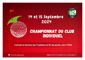 CHAMPIONNAT DU CLUB EN INDIVIDUEL