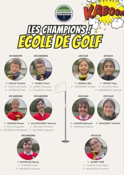 CHAMPIONS 2024, ECOLE DE GOLF