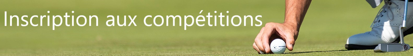 OMEGA Golf Header 4 l 1 Inscription aux compétitions